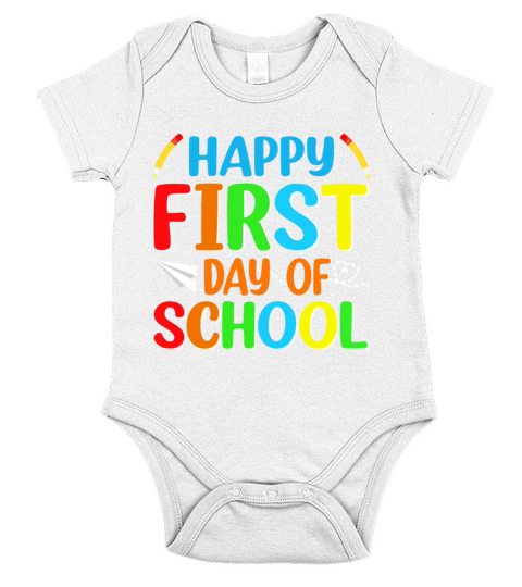 100 Days Of School Design for Kindergarten Teacher Short Sleeve Baby One-Piece