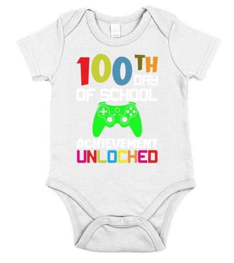 100 Days Of School Design for Kindergarten Teacher Short Sleeve Baby One-Piece