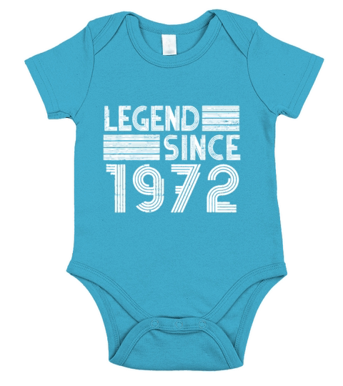 50 Birthday Gifts Legend Since 1972 Vintage Limite Short Sleeve Baby One-Piece