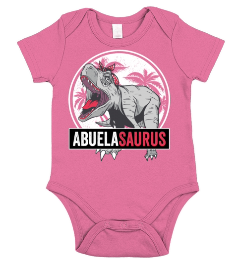 Abuelasaurus For Abuela And Abuelita Short Sleeve Baby One-Piece