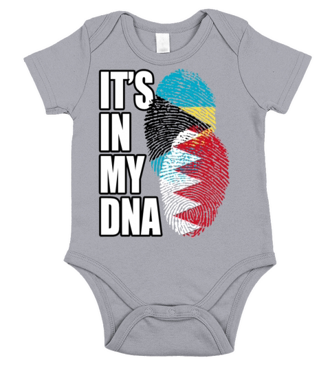 Bahraini And Bahamian Mix Heritage DNA Flag Short Sleeve Baby One-Piece