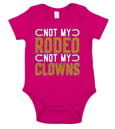 Bareback Riding Not My Rodeo Western Riding Horses Short Sleeve Baby One-Piece