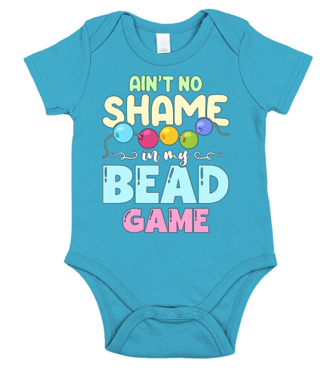 Beading Aint No Shame In My Jewelry Making Beader Short Sleeve Baby One-Piece