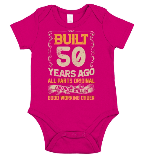 Built 50 Years Ago - All Parts Original Outfit 50t Short Sleeve Baby One-Piece