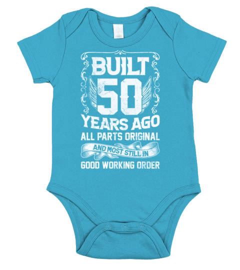 Built 50 Years Ago - All Parts Original Outfit 50t Short Sleeve Baby One-Piece