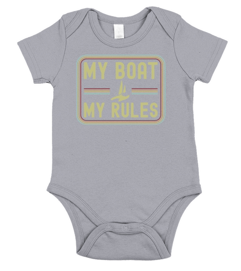 Catamaran Sailor My Boat My Rules Short Sleeve Baby One-Piece