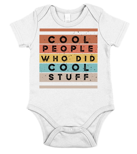 cool people who did coll stuff-retro vintage Short Sleeve Baby One-Piece
