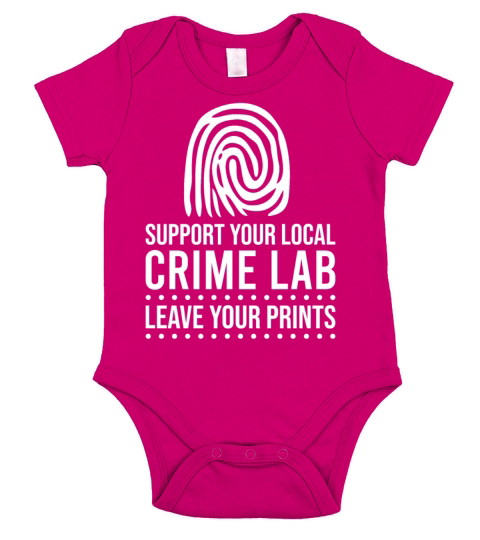 Forensic Science Crime Lab Funny Quote Short Sleeve Baby One-Piece