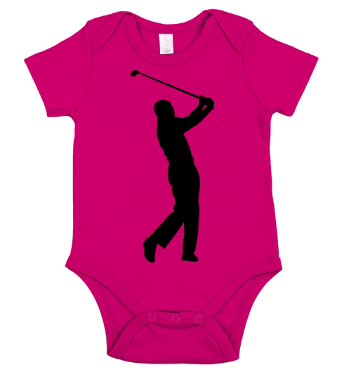 Golf Player Golfer Sports Game Short Sleeve Baby One-Piece