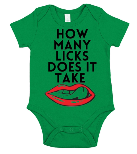 How many licks does it take Short Sleeve Baby One-Piece