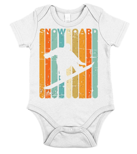 Retro Snowboarding Vintage Snowboarder Quote Snowb Short Sleeve Baby One-Piece