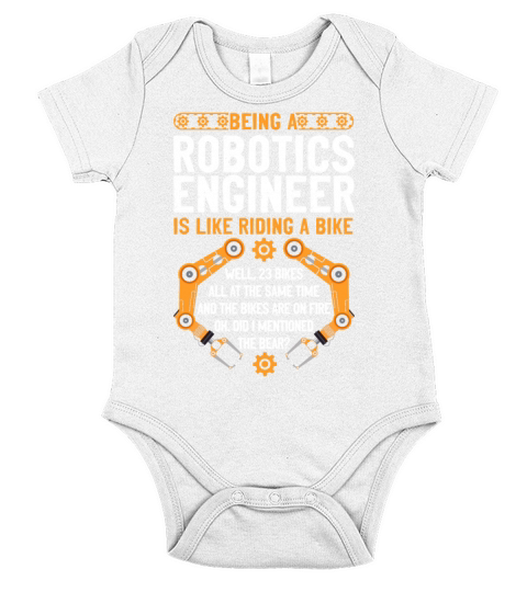 Robot Robotics Engineer Vintage Short Sleeve Baby One-Piece