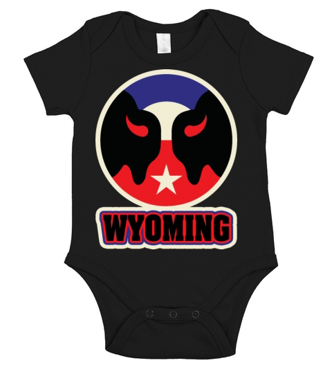 US States WYOMING Short Sleeve Baby One-Piece