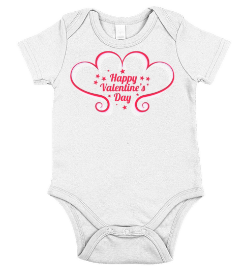 valentine day777 Short Sleeve Baby One-Piece
