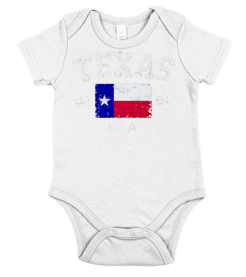 Vintage Texas Austin Est 1845 Souvenir Short Sleeve Baby One-Piece