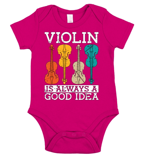 Violin Is Always A Retro Classical Music Violinist Short Sleeve Baby One-Piece