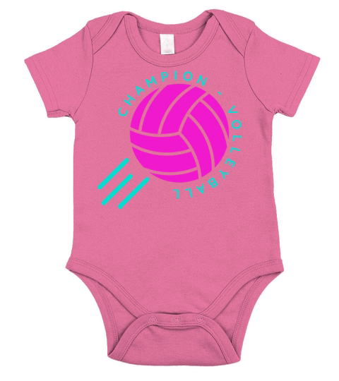 Volleyball Champion Short Sleeve Baby One-Piece