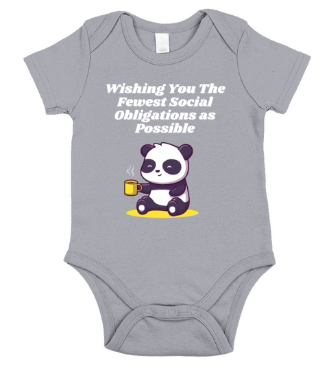Wishing Fewest Social Obligations Introvert Birthd Short Sleeve Baby One-Piece
