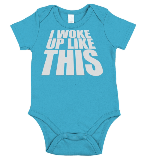 woke up like this Short Sleeve Baby One-Piece