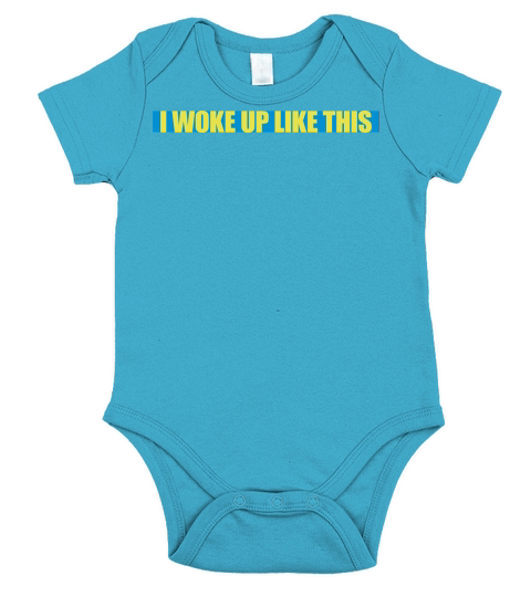 woke up like this Short Sleeve Baby One-Piece