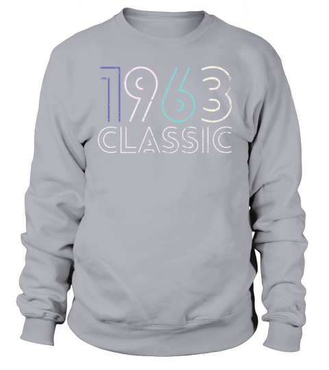 60 Years Vintage 1963 Retro 60th Birthday Sweatshirt Unisex