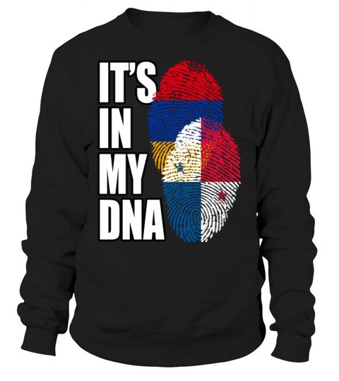 Armenian And Panamanian Mix Heritage DNA Flag Sweatshirt Unisex