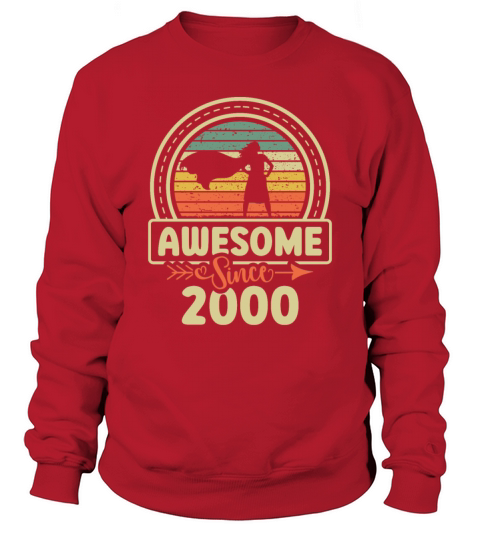 Awesome Since 2000 Decade 2000s Era Vintage Sweatshirt Unisex
