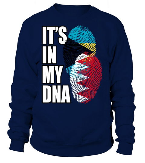 Bahraini And Bahamian Mix Heritage DNA Flag Sweatshirt Unisex