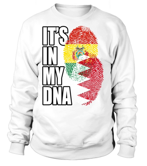 Bahraini And Bolivian Mix Heritage DNA Flag Sweatshirt Unisex