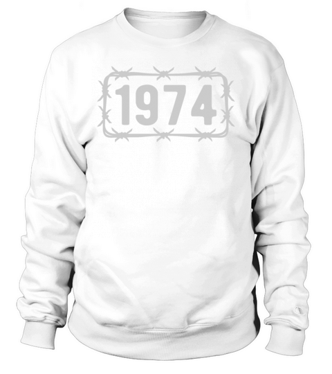 Birthday Vintage 1974 Barbed Wire Sweatshirt Unisex