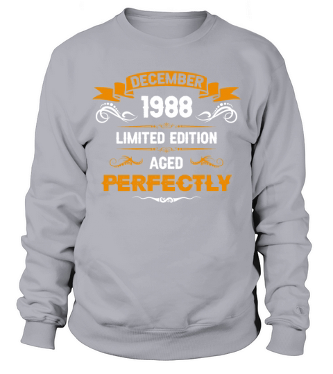 December 1988 Vintage Birthday Present Sweatshirt Unisex