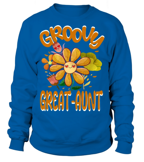 Groovy Great-Aunt Family Matching Vintage Family Sweatshirt Unisex