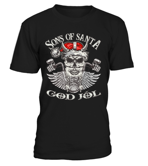 Biker Sons of Santa - Viking Motorcycle Christmas T-Shirt Unisex