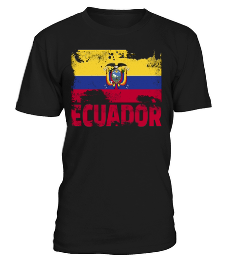 Ecuador Flag Vintage Distressed South America Grun T-Shirt Unisex
