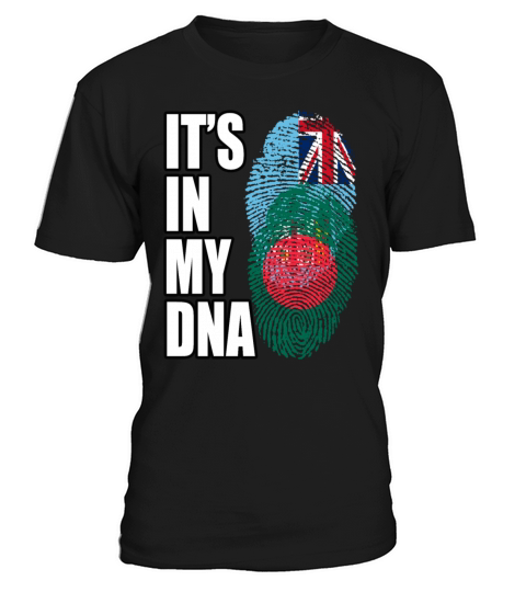 Fijian And Bangladeshi Mix Heritage DNA Flag T-Shirt Unisex