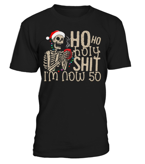 Skeleton Holds a Red Cup Of Coffee 50th Birthday T-Shirt Unisex