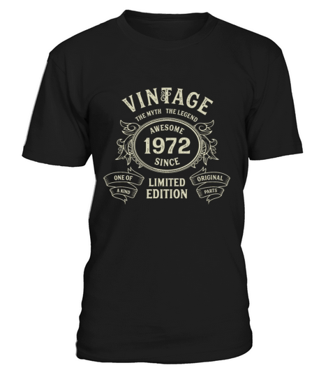 Vintage 1972 Limited Edition Born in 1972 50th Bir T-Shirt Unisex
