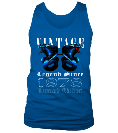 1978 Vintage Cobra 45 Years Limited Edition Tank Top Unisex