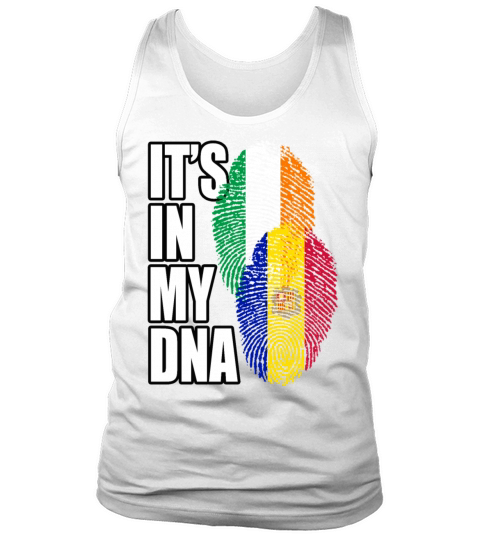 Andorran And Irish Mix Heritage DNA Flag Tank Top Unisex