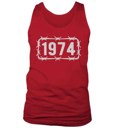 Birthday Vintage 1974 Barbed Wire Tank Top Unisex