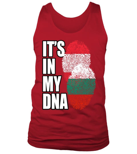 Bulgarian And Austrian Mix Heritage DNA Flag Tank Top Unisex