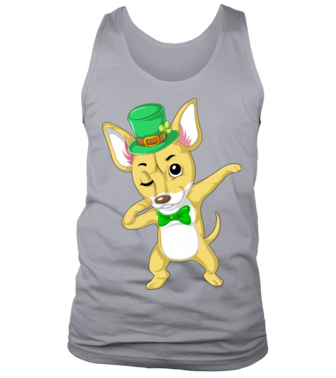 dabbing chihuahua st patricks day Tank Top Unisex