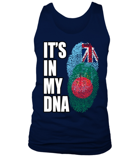 Fijian And Bangladeshi Mix Heritage DNA Flag Tank Top Unisex