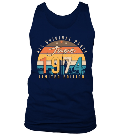 June 1974 Vintage Tank Top Unisex