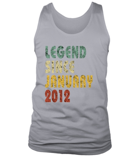Legend since vintage January 2012 Retro Vintage Tank Top Unisex