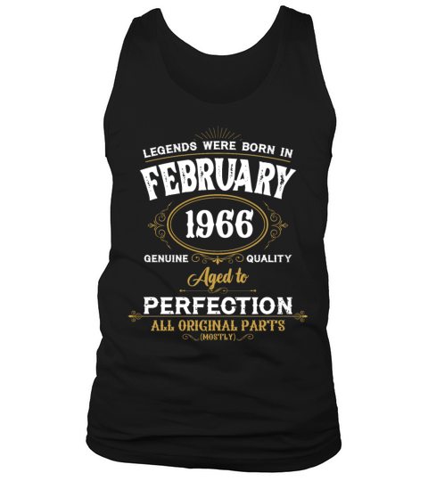 Legends Were Born In February 1966 Tank Top Unisex