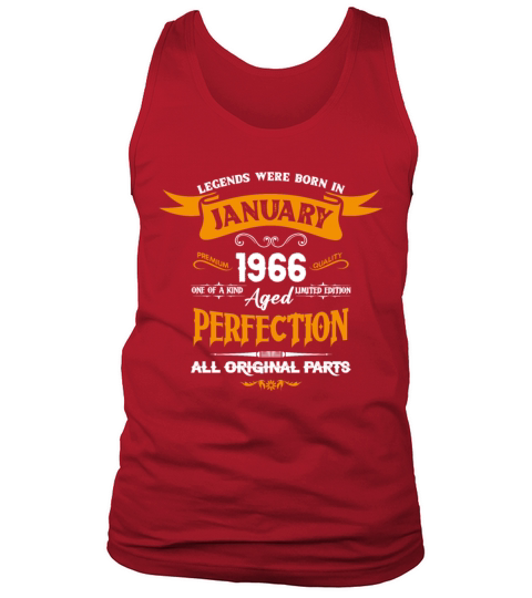 Legends Were Born In January 1966 Tank Top Unisex