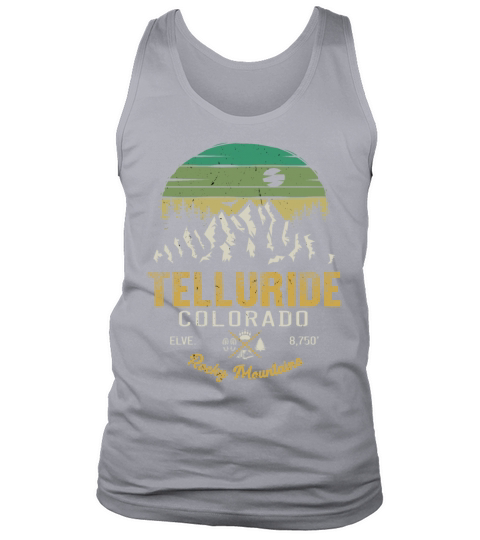 Telluride Colorado vintage retro Tank Top Unisex