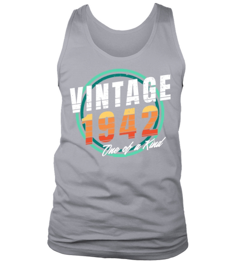 Vintage 1942 Shirt for Men Women 81 Year Old 81st Tank Top Unisex