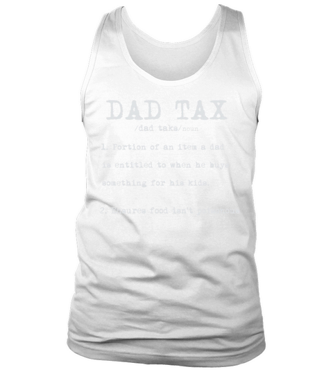 Vintage Dad Tax Definition Men Funny Fathers Day Tank Top Unisex